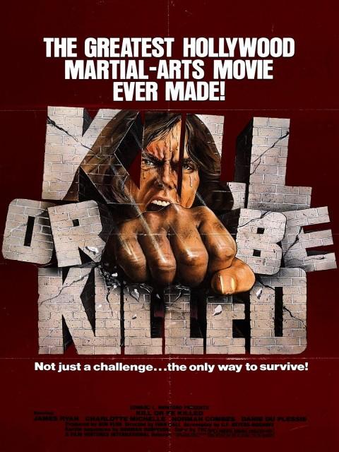 movie poster for b-movie Kill or Be Killed, martial arts, kung fu
