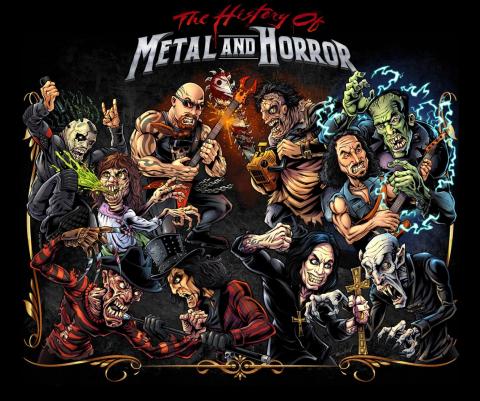 History of Metal and Horror Poster